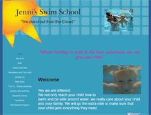 Tablet Screenshot of jennisswimschool.com